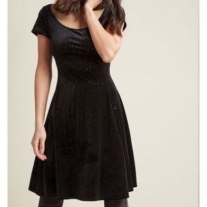 Velvet Vibes Skater Dress